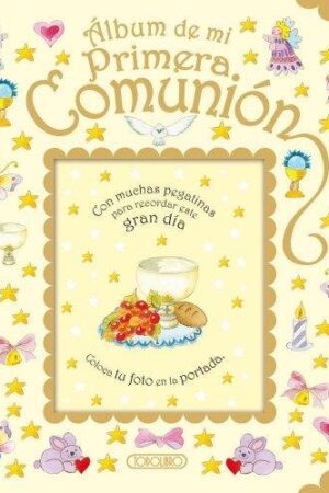 ALBUM DE MI PRIMERA COMUNION(ORO-ROJO)