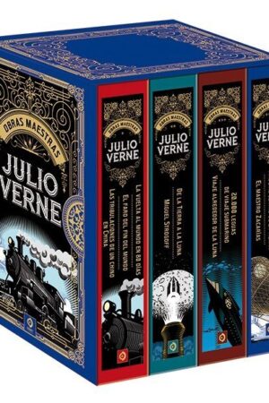 ESTUCHE JULIO VERNE OBRAS COMPLETAS 4 VOLUMENES