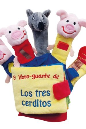 LOS 3 CERDITOS Y EL LOBO LIBRO GUANTE CON TITERES