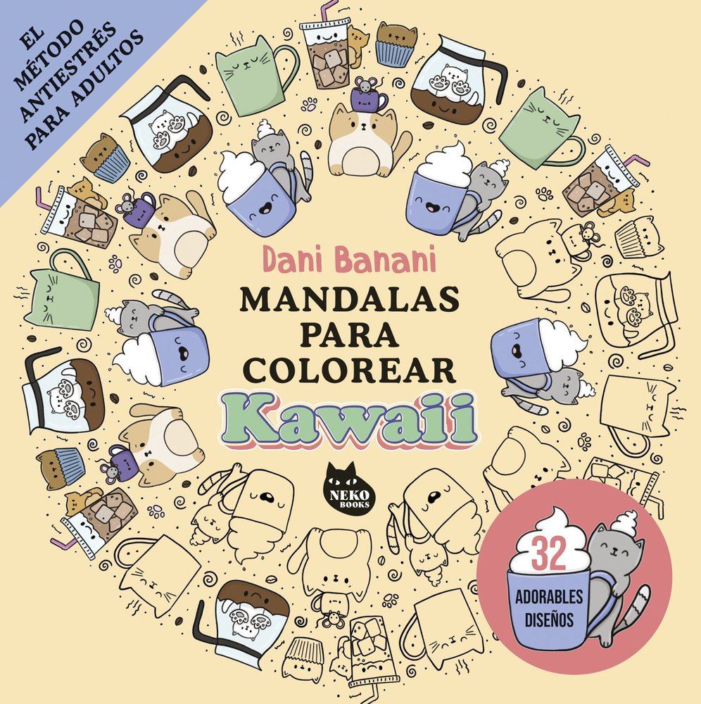 MANDALAS PARA COLOREAR KAWAII