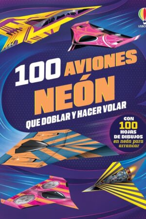 100 aviones neón que doblar y hacer volar