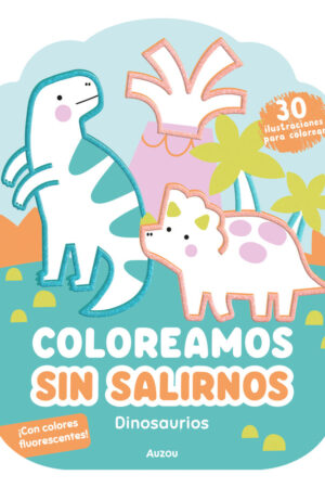 Coloreamos sin salirnos. Dinosaurios