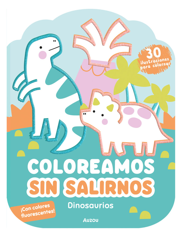 Coloreamos sin salirnos. Dinosaurios