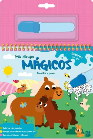 MIS DIBUJOS MÁGICOS - COLOREO CON AGUA - CABALLOS Y PONIS